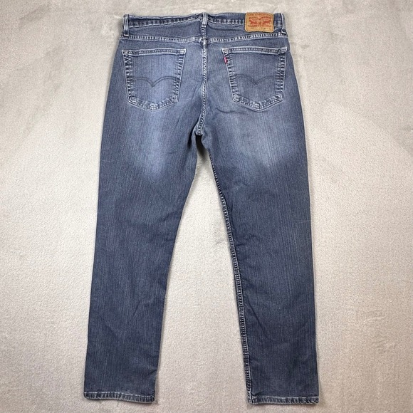 Levi's 559 Relaxed Straight Jeans Tag W36 L32 Distressed Denim (fit 34W x‎ 30L) - Picture 2 of 16